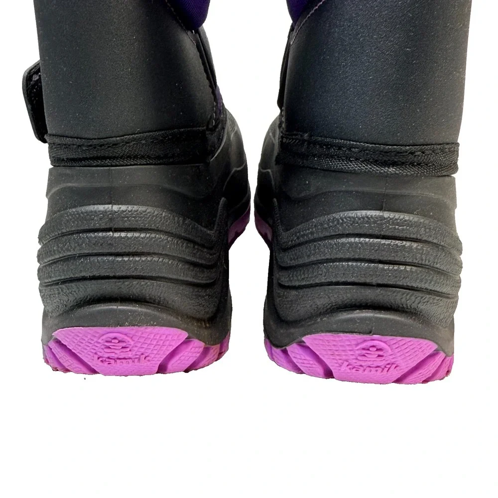 Kamik Youth Rocket Insulated Winter Snow Boots Purple Waterproof Size 4 NWT